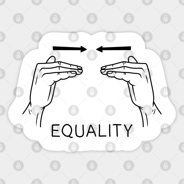 Equality Sticker by valentinahramov